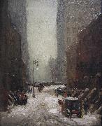 Robert Henri Snow in New York oil